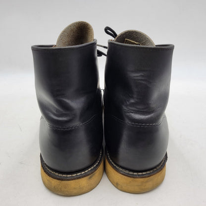 【中古品】【メンズ】 RED WING レッドウィング 6INCH CLASSIC PLAIN TOE 8165 6インチ クラシック プレーントゥ 新 四角犬タグ USA製 ブーツ シューズ 靴 164-251207-as-25-izu サイズ：8D カラー：ブラック 万代Net店