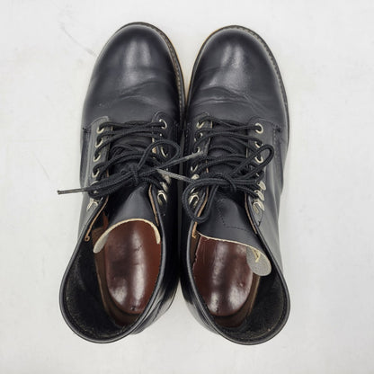 【中古品】【メンズ】 RED WING レッドウィング 6INCH CLASSIC PLAIN TOE 8165 6インチ クラシック プレーントゥ 新 四角犬タグ USA製 ブーツ シューズ 靴 164-251207-as-25-izu サイズ：8D カラー：ブラック 万代Net店
