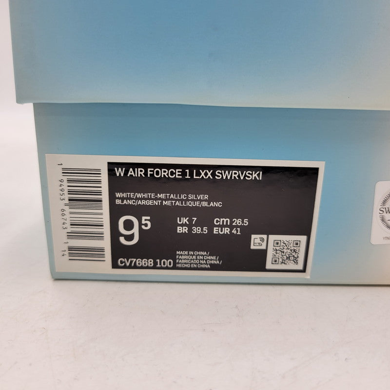 【中古品】【メンズ】 NIKE ナイキ × SWAROVSKI スワロフスキー W AIR FORCE 1 LXX CV7668-100 ウィメンズ エアフォース 1 スニーカー シューズ 靴 160-251207-as-24-izu サイズ：26.5cm カラー：WHITE/WHITE-METALLIC SILVER 万代Net店