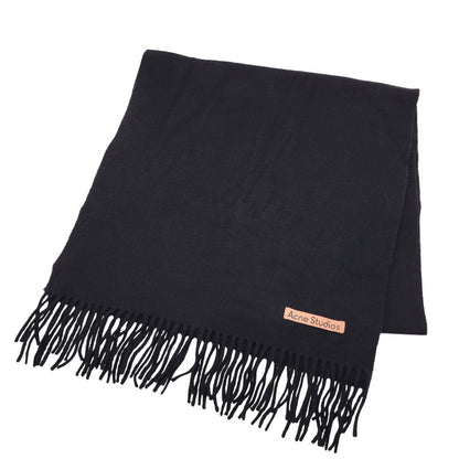 【中古品】【メンズ/レディース】 ACNE STUDIOS アクネストゥディオズ FRINGE WOOL MUFFLER CA0086 フリンジ ウール マフラー 187-251207-as-27-izu サイズ：200×45cm カラー：ブラック 万代Net店