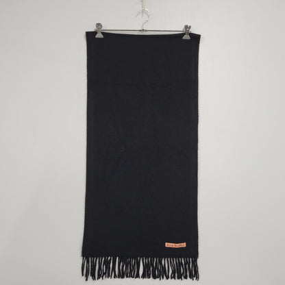 【中古品】【メンズ/レディース】 ACNE STUDIOS アクネストゥディオズ FRINGE WOOL MUFFLER CA0086 フリンジ ウール マフラー 187-251207-as-27-izu サイズ：200×45cm カラー：ブラック 万代Net店
