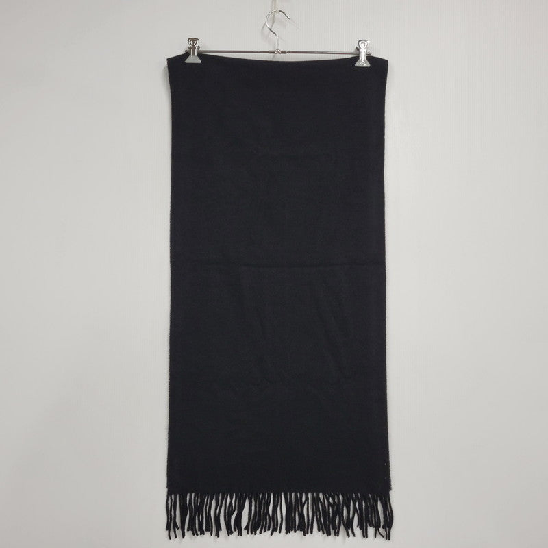 【中古品】【メンズ/レディース】 ACNE STUDIOS アクネストゥディオズ FRINGE WOOL MUFFLER CA0086 フリンジ ウール マフラー 187-251207-as-27-izu サイズ：200×45cm カラー：ブラック 万代Net店