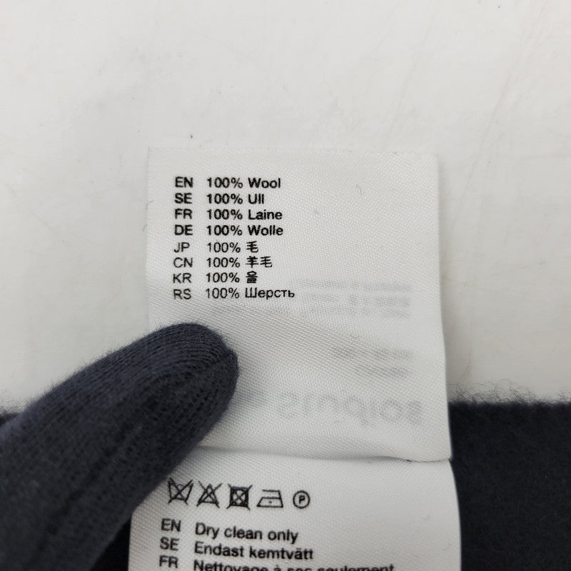 【中古品】【メンズ/レディース】 ACNE STUDIOS アクネストゥディオズ FRINGE WOOL MUFFLER CA0086 フリンジ ウール マフラー 187-251207-as-27-izu サイズ：200×45cm カラー：ブラック 万代Net店