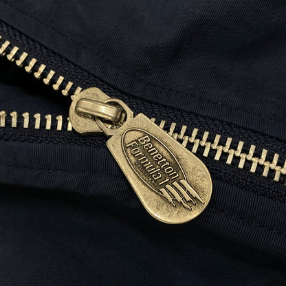 【現状渡し品】【メンズ】 USED BENETTON FORMULA 1 ベネトン フォーミュラ1 MA-1 FLIGHT JACKET フライトジャケット アウター 146-251207-as-29-izu サイズ：L カラー：ネイビー 万代Net店
