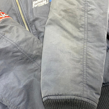 【現状渡し品】【メンズ】 USED BENETTON FORMULA 1 ベネトン フォーミュラ1 MA-1 FLIGHT JACKET フライトジャケット アウター 146-251207-as-29-izu サイズ：L カラー：ネイビー 万代Net店