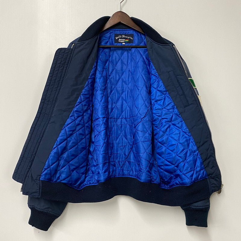 【現状渡し品】【メンズ】 USED BENETTON FORMULA 1 ベネトン フォーミュラ1 MA-1 FLIGHT JACKET フライトジャケット アウター 146-251207-as-29-izu サイズ：L カラー：ネイビー 万代Net店