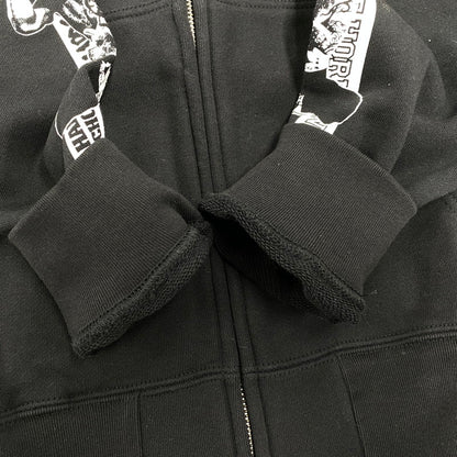 【中古美品】【メンズ】 MAXIMUM THE HORMONE マキシマム ザ ホルモン × HARDCORE CHOCOLATE ハードコアチョコレート ヘドバン大虐殺 パーカー United Athleタグ 147-251207-as-30-izu サイズ：M カラー：ブラック 万代Net店