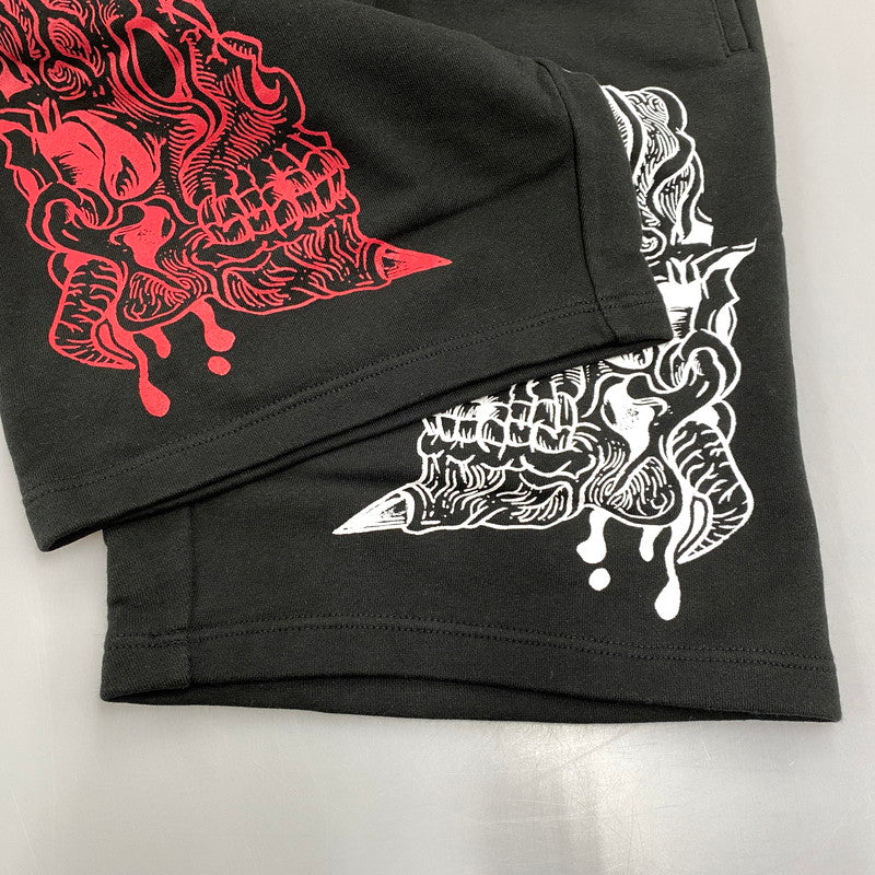 【中古品】 MAXIMUM THE HORMONE マキシマム ザ ホルモン 暴君スウェットショートパンツ ハーフパンツ 147-251211-ya-14-izu サイズ：XL カラー：BLACK 万代Net店