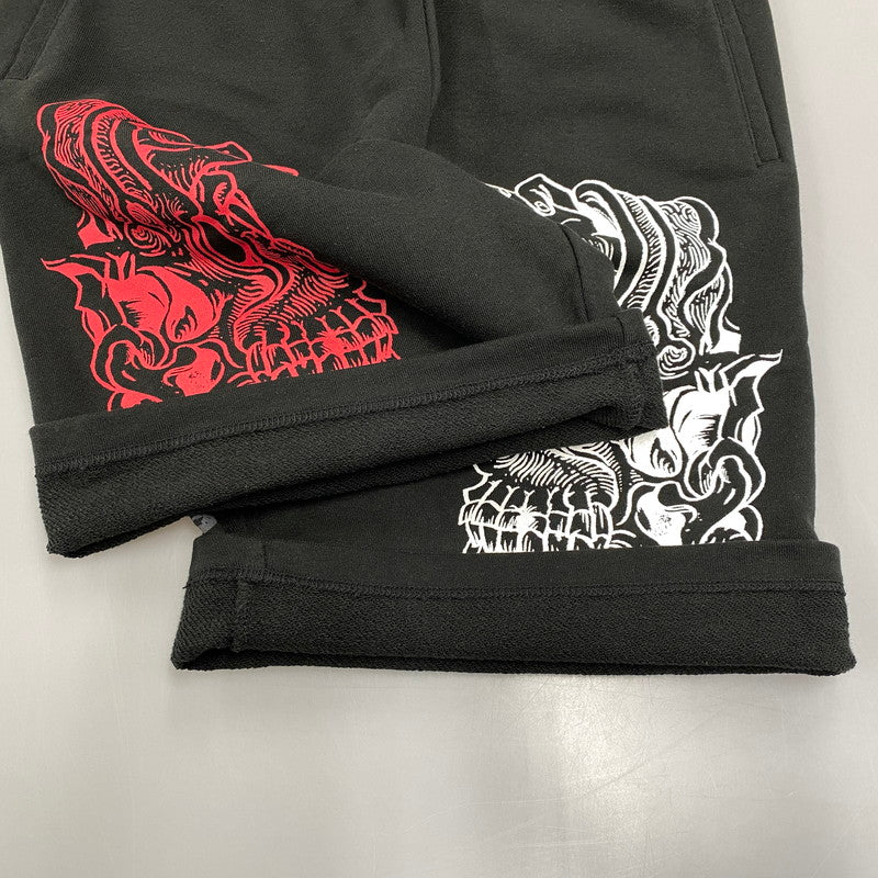 【中古品】 MAXIMUM THE HORMONE マキシマム ザ ホルモン 暴君スウェットショートパンツ ハーフパンツ 147-251211-ya-14-izu サイズ：XL カラー：BLACK 万代Net店