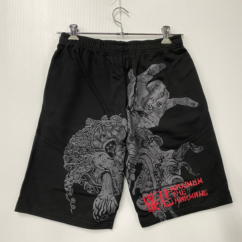 【中古品】 MAXIMUM THE HORMONE マキシマム ザ ホルモン 暴君スウェットショートパンツ ハーフパンツ 147-251211-ya-14-izu サイズ：XL カラー：BLACK 万代Net店
