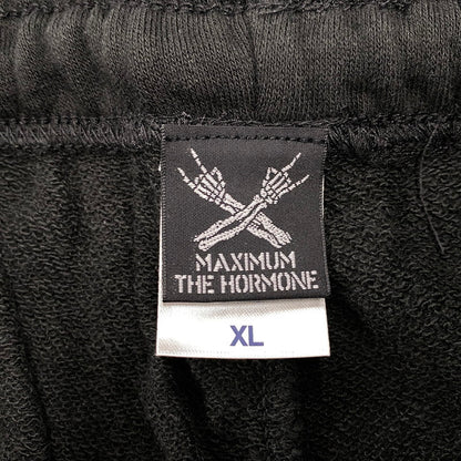 【中古品】 MAXIMUM THE HORMONE マキシマム ザ ホルモン 暴君スウェットショートパンツ ハーフパンツ 147-251211-ya-14-izu サイズ：XL カラー：BLACK 万代Net店