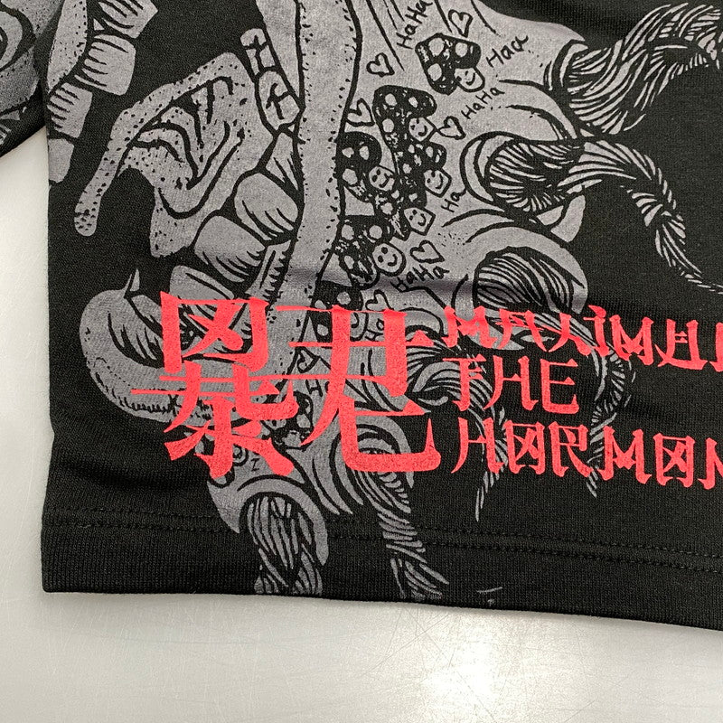 【中古品】 MAXIMUM THE HORMONE マキシマム ザ ホルモン 暴君スウェットショートパンツ ハーフパンツ 147-251211-ya-14-izu サイズ：XL カラー：BLACK 万代Net店