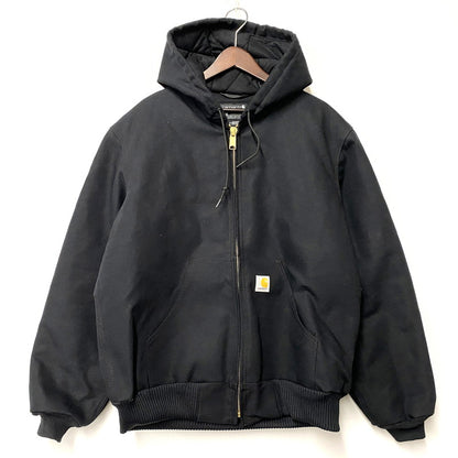 【中古美品】【メンズ】 Carhartt カーハート 106673-BLK LOOSE FIT FIRM DUCK INSULATED ACTIVE JACKET ルーズフィット ファーム ダック インサレーテッド アクティブ ジャケット アウター 146-251207-km-08-izu サイズ：M カラー：ブラック 万代Net店