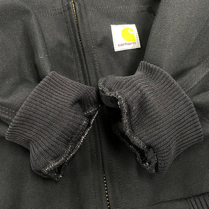 【中古美品】【メンズ】 Carhartt カーハート 106673-BLK LOOSE FIT FIRM DUCK INSULATED ACTIVE JACKET ルーズフィット ファーム ダック インサレーテッド アクティブ ジャケット アウター 146-251207-km-08-izu サイズ：M カラー：ブラック 万代Net店