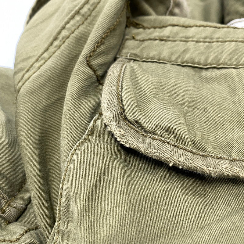 【中古品】【メンズ】 90S RIBBED HEM MILITARY CARGO PANTS リブ ヘム ミリタリー カーゴパンツ ボトムス 157-251207-km-06-izu サイズ：38×30 カラー：カーキ 万代Net店