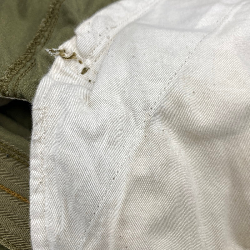 【中古品】【メンズ】 90S RIBBED HEM MILITARY CARGO PANTS リブ ヘム ミリタリー カーゴパンツ ボトムス 157-251207-km-06-izu サイズ：38×30 カラー：カーキ 万代Net店