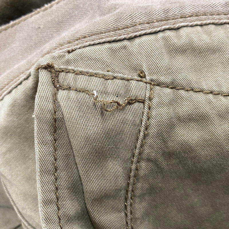 【中古品】【メンズ】 90S RIBBED HEM MILITARY CARGO PANTS リブ ヘム ミリタリー カーゴパンツ ボトムス 157-251207-km-06-izu サイズ：38×30 カラー：カーキ 万代Net店