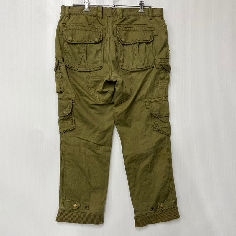 【中古品】【メンズ】 90S RIBBED HEM MILITARY CARGO PANTS リブ ヘム ミリタリー カーゴパンツ ボトムス 157-251207-km-06-izu サイズ：38×30 カラー：カーキ 万代Net店