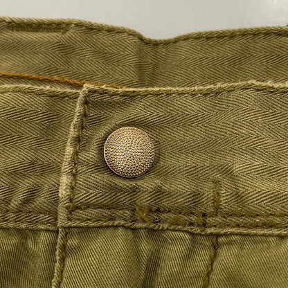 【中古品】【メンズ】 90S RIBBED HEM MILITARY CARGO PANTS リブ ヘム ミリタリー カーゴパンツ ボトムス 157-251207-km-06-izu サイズ：38×30 カラー：カーキ 万代Net店