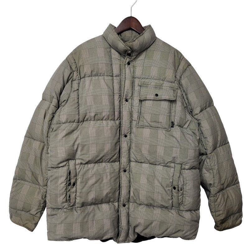 【現状渡し品】【メンズ】 NITROW ナイトロウ CHECK DOWN JACKET NW042-JK15 チェック ダウン ジャケット アウター 142-260105-ay-03-izu サイズ：XL カラー：グレー 万代Net店