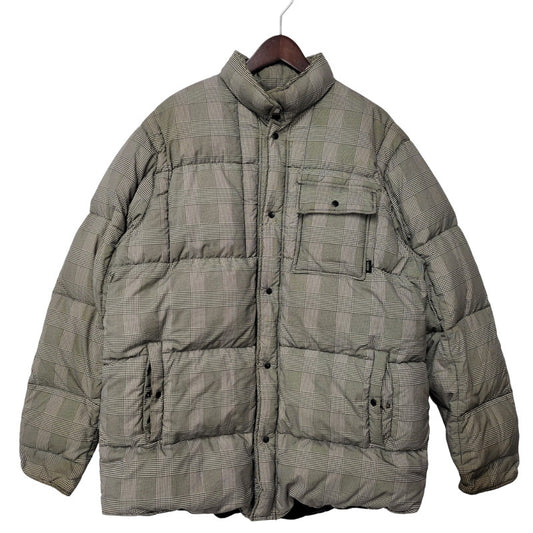 【現状渡し品】【メンズ】 NITROW ナイトロウ CHECK DOWN JACKET NW042-JK15 チェック ダウン ジャケット アウター 142-260105-ay-03-izu サイズ：XL カラー：グレー 万代Net店