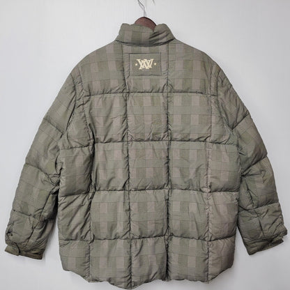 【現状渡し品】【メンズ】 NITROW ナイトロウ CHECK DOWN JACKET NW042-JK15 チェック ダウン ジャケット アウター 142-260105-ay-03-izu サイズ：XL カラー：グレー 万代Net店