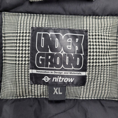 【現状渡し品】【メンズ】 NITROW ナイトロウ CHECK DOWN JACKET NW042-JK15 チェック ダウン ジャケット アウター 142-260105-ay-03-izu サイズ：XL カラー：グレー 万代Net店