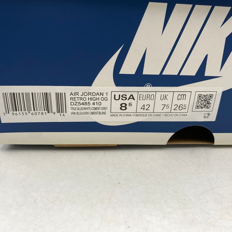 【中古美品】【メンズ】 NIKE ナイキ AIR JORDAN 1 RETRO HIGH OG DZ5485-410 エア ジョーダン 1 レトロ ハイ OG スニーカー シューズ 靴 160-251208-as-19-izu サイズ：26.5cm カラー：TRUE BLUE/WHITE-CEMENT GREY 万代Net店