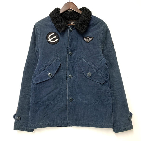 【中古品】【メンズ】 BOA LINER CORDUROY JACKET SPNH-JK-01 ボア ライナー コーデュロイ ジャケット アウター 142-251208-as-07-izu サイズ：2 カラー：ネイビー系 万代Net店