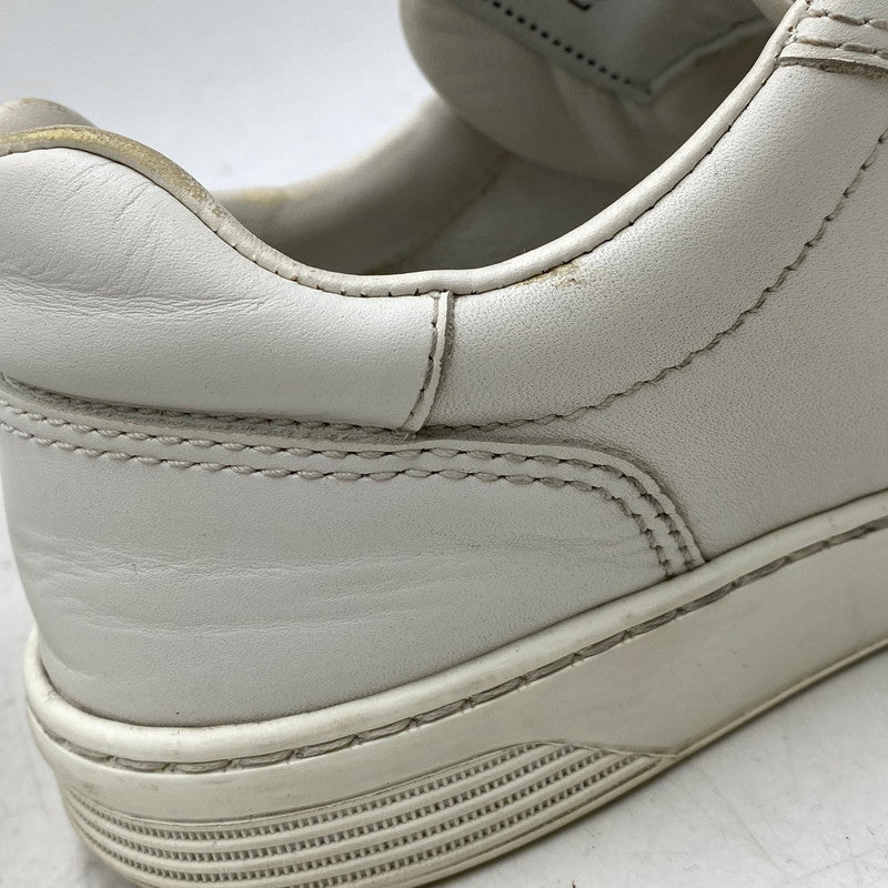 【中古品】【レディース】 CHANEL シャネル EMBOSS LOGO LEATHER SNEAKERS LOW G45085 B13311 NP502 エンボス ロゴ レザー スニーカー ココマーク シューズ 靴 183-251208-as-17-izu サイズ：36 カラー：ホワイト 万代Net店