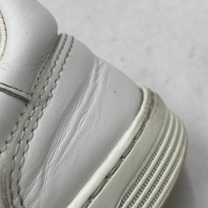 【中古品】【レディース】 CHANEL シャネル EMBOSS LOGO LEATHER SNEAKERS LOW G45085 B13311 NP502 エンボス ロゴ レザー スニーカー ココマーク シューズ 靴 183-251208-as-17-izu サイズ：36 カラー：ホワイト 万代Net店