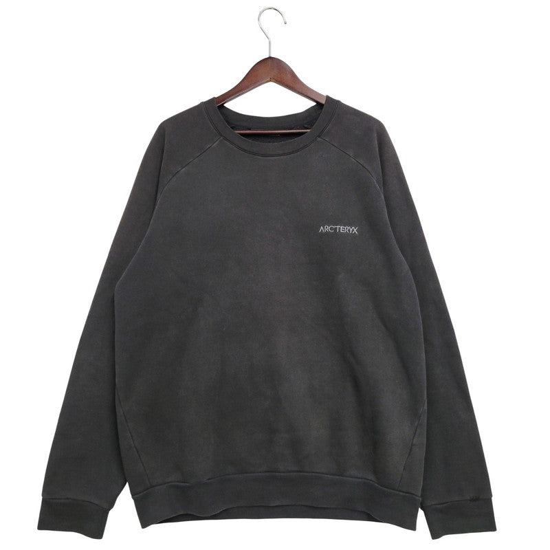 【中古品】【メンズ】 ARC'TERYX アークテリクス WORD EMBLEM CREW 27823 ワードエンブレムクルー スウェット 長袖 トップス 144-251209-as-03-izu サイズ：L カラー：ブラック 万代Net店