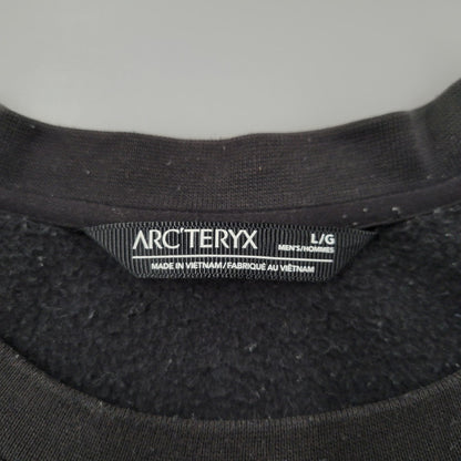 【中古品】【メンズ】 ARC'TERYX アークテリクス WORD EMBLEM CREW 27823 ワードエンブレムクルー スウェット 長袖 トップス 144-251209-as-03-izu サイズ：L カラー：ブラック 万代Net店
