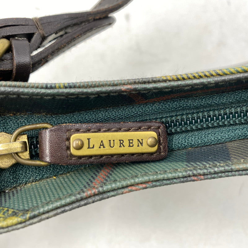 【中古品】【レディース】 LAUREN RALPH LAUREN ローレン ラルフ ローレン TARTAN CHECK HOBO BAG タータン チェック ホーボー バッグ カバン 鞄 188-251211-ya-28-izu カラー：マルチ 万代Net店