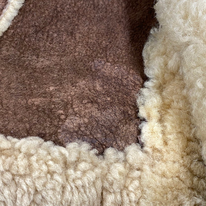 【現状渡し品】【メンズ】 VINTAGE ビンテージ 推定70S～ MOUTON COAT ムートン コート アウター 146-251211-ya-20-izu サイズ：38 カラー：ブラウン 万代Net店