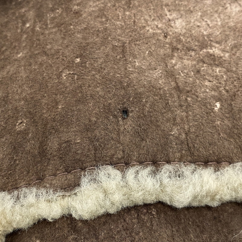 【現状渡し品】【メンズ】 VINTAGE ビンテージ 推定70S～ MOUTON COAT ムートン コート アウター 146-251211-ya-20-izu サイズ：38 カラー：ブラウン 万代Net店