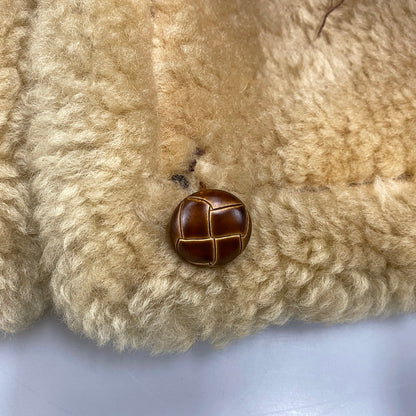 【現状渡し品】【メンズ】 VINTAGE ビンテージ 推定70S～ MOUTON COAT ムートン コート アウター 146-251211-ya-20-izu サイズ：38 カラー：ブラウン 万代Net店