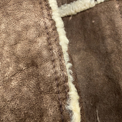 【現状渡し品】【メンズ】 VINTAGE ビンテージ 推定70S～ MOUTON COAT ムートン コート アウター 146-251211-ya-20-izu サイズ：38 カラー：ブラウン 万代Net店