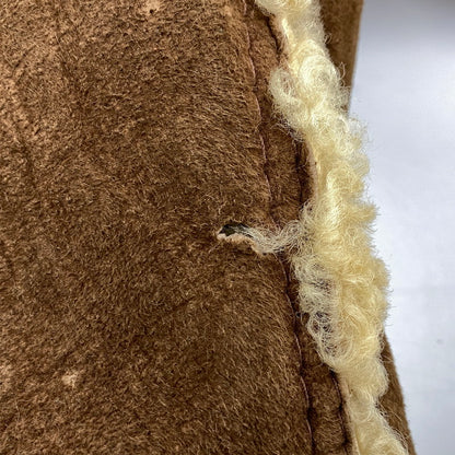 【現状渡し品】【メンズ】 VINTAGE ビンテージ 推定70S～ MOUTON COAT ムートン コート アウター 146-251211-ya-20-izu サイズ：38 カラー：ブラウン 万代Net店