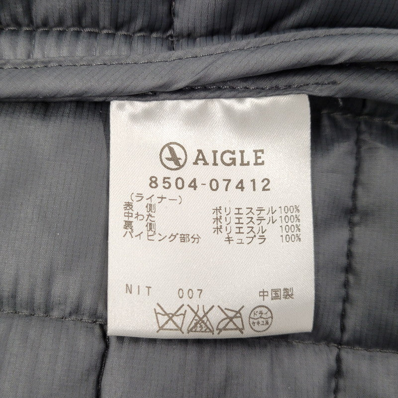【中古品】【メンズ】 AIGLE エーグル 8504-07412 QUILTING LINER MODS COAT キルティングライナーモッズコート 長袖 アウター 144-251212-kh-03-izu サイズ：L カラー：ネイビー 万代Net店