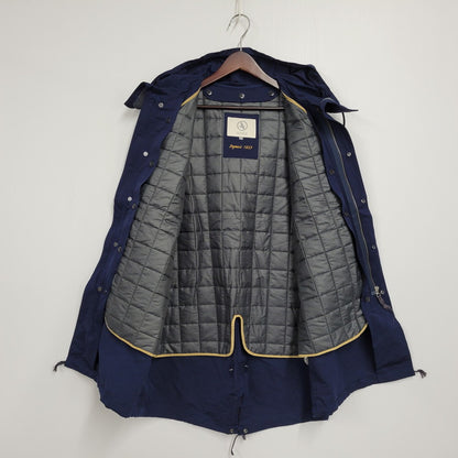【中古品】【メンズ】 AIGLE エーグル 8504-07412 QUILTING LINER MODS COAT キルティングライナーモッズコート 長袖 アウター 144-251212-kh-03-izu サイズ：L カラー：ネイビー 万代Net店