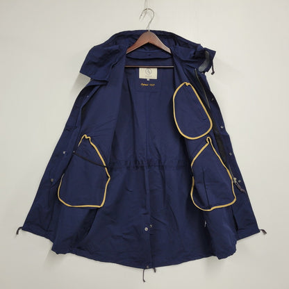 【中古品】【メンズ】 AIGLE エーグル 8504-07412 QUILTING LINER MODS COAT キルティングライナーモッズコート 長袖 アウター 144-251212-kh-03-izu サイズ：L カラー：ネイビー 万代Net店