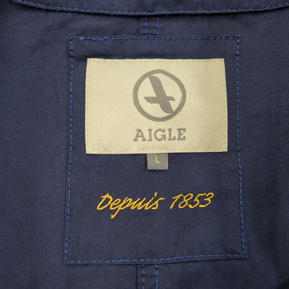 【中古品】【メンズ】 AIGLE エーグル 8504-07412 QUILTING LINER MODS COAT キルティングライナーモッズコート 長袖 アウター 144-251212-kh-03-izu サイズ：L カラー：ネイビー 万代Net店
