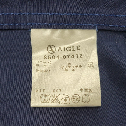 【中古品】【メンズ】 AIGLE エーグル 8504-07412 QUILTING LINER MODS COAT キルティングライナーモッズコート 長袖 アウター 144-251212-kh-03-izu サイズ：L カラー：ネイビー 万代Net店