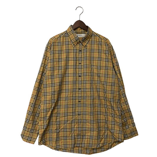 【中古品】【メンズ】 Burberrys バーバリーズ SHIRT COLLECTION シャツ コレクション ノバチェック L/S SHIRT ロングスリーブ シャツ トップス 長袖 141-251211-ya-18-izu サイズ：L カラー：ベージュ 万代Net店