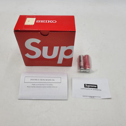 【中古品】【メンズ/レディース】 Supreme シュプリーム × SEIKO セイコー MARATHON CLOCK マラソン クロック 時計 208-251209-as-10-izu カラー：レッド 万代Net店