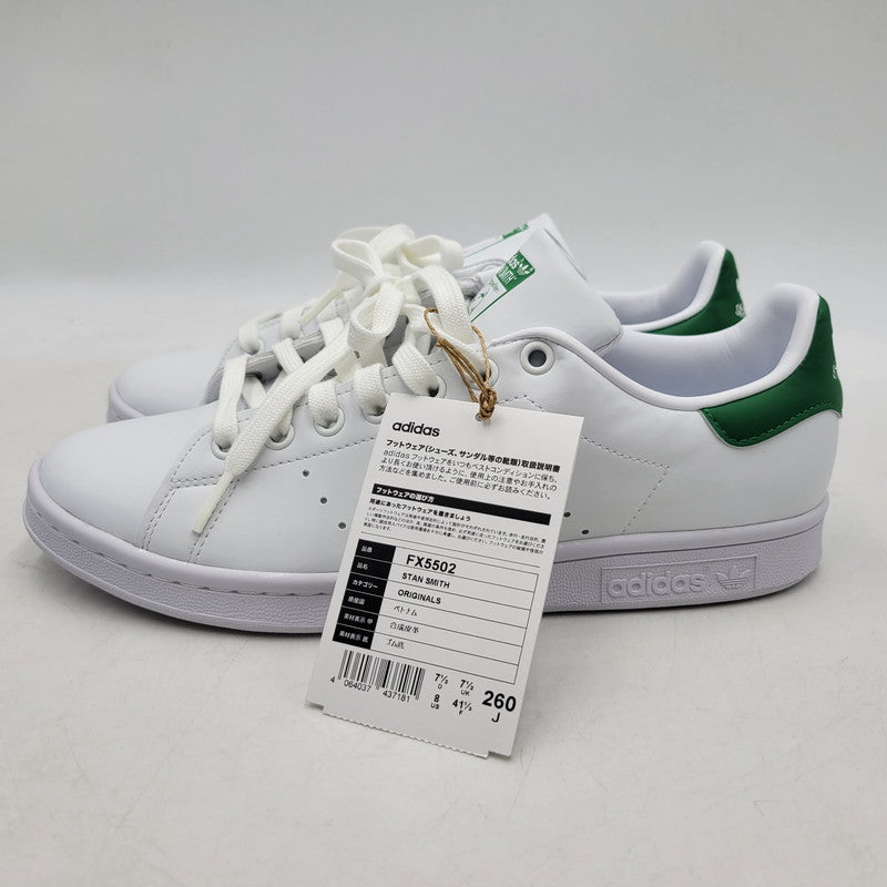【中古美品】【メンズ/レディース】 adidas アディダス FX5502 STAN SMITH スタン スミス スニーカー シューズ 靴 161-251211-cs-10-izu サイズ：26cm カラー：FTWWHT/FTWWHT/GREEN 万代Net店