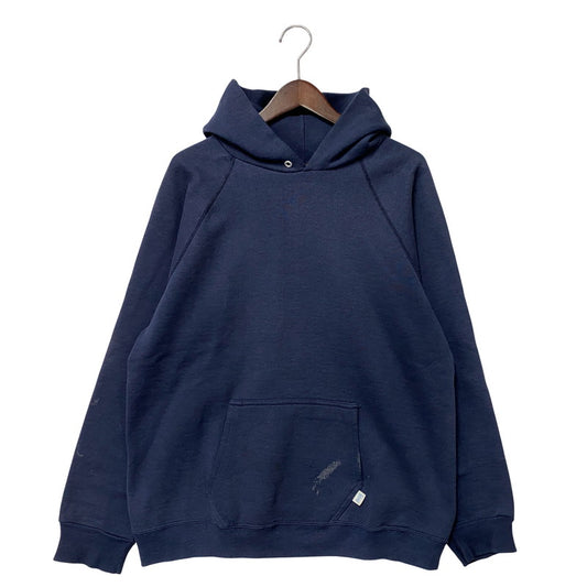 【中古品】【メンズ】 DISCUS ATHLETIC ディスカス アスレチック 90S USA製 無地 HOODIE フーディ スウェット トレーナー 146-251211-ya-16-izu サイズ：L カラー：ネイビー 万代Net店