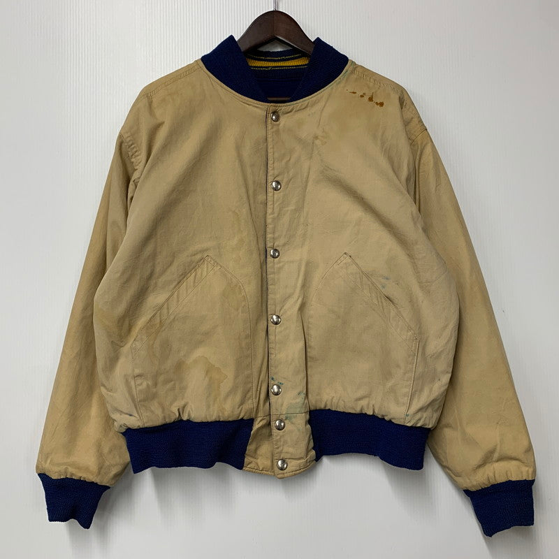 【現状渡し品】【メンズ】 USED VINTAGE NOTRE DAME WOOL STADIUM JACKET ウール スタジアムジャケット スタジャン アウター 146-251208-as-01-izu カラー：ブルー×イエロー 万代Net店