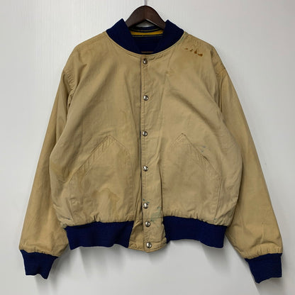 【現状渡し品】【メンズ】 USED VINTAGE NOTRE DAME WOOL STADIUM JACKET ウール スタジアムジャケット スタジャン アウター 146-251208-as-01-izu カラー：ブルー×イエロー 万代Net店